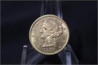 1887-S $5 Liberty Head Gold Coin