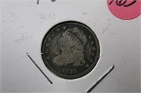 1835 Silver Capped Bust dime