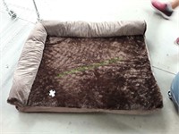 Large Brown Memory Foam Pet Bed