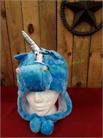 Children's Blue Unicorn Hat