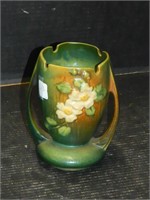 White Rose Roseville Vase 983-7
