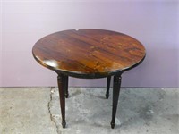 Round Pine Top Breakfast Table