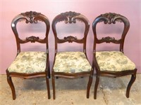 Set of Three Victorian Chairs