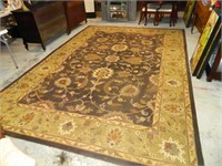 Green and Brown Wool Rug