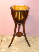 Mahogany Plant Stand with Liner