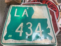 LA 434 Road Sign