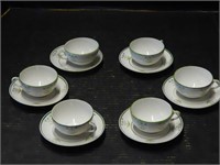 Six Cup and Saucer Sets