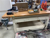 Wood Working Bench w/ Wood Vise