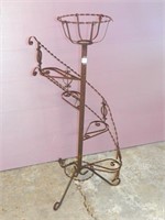 Wrought Iron Spiral Plant Stand