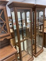 Glass China Hutch w/ Glass Shelves