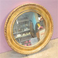 Mirror in Round Gold Frame