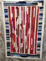 Canadian Stripe pieced quilt