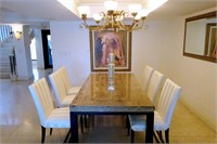 Polished Marble Dining Table +