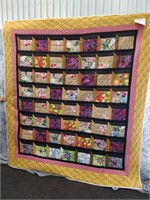 Shadow Box pieced quilt