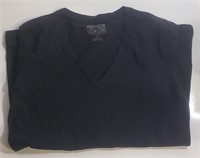 CONVERSE ALL-STAR V-NECK BLACK T-SHIRT SIZE: SMALL