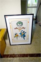 Signed Limited Edition Joker Print - Bob Kane