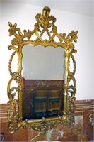 Gold Leaf Wood Framed Mirror