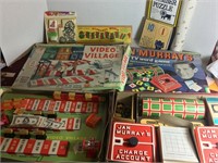 Old Board Games Puzzles Poster