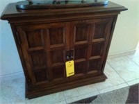 Small Wooden Entry Way Cabinet