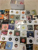 Box of 130-200 45 Records