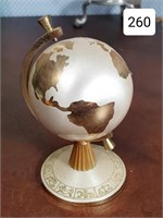 Linden Brass Globe Novelty Desk Clock