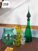 Lot of Crackle Glass