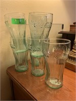 LOT OF 5 COCA COLA GLASSES