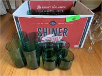 LARGE LOT OF GREEN GLASSWARE