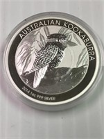 Australian Kookaburra 1oz.999 Silver -Prooflike