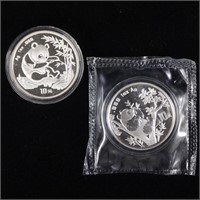 1994 & 1995 Silver Panda Bullion Coins