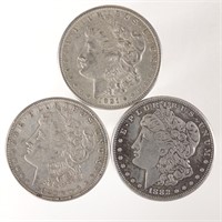 Morgan Silver Dollars (3)