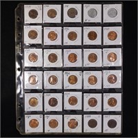 Lincoln Cents (28, Better Grade) + 2 Indian Cents