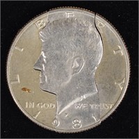 1981 Kennedy Half Dollar Trick Coin