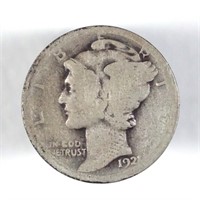 1921 (-d??) Mercury Silver Dime