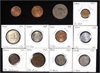 World Coins - Many AU or UNC (12)