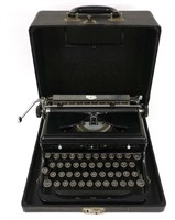 Royal Portable Typewriter & Case, 1930s era