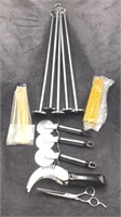 Assorted kitchen utensils