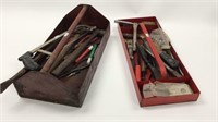 Vintage Tool Totes with Tools