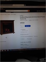 Duraflame rolling infrared fireplace