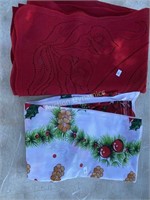 Two Christmas Table Clothes
