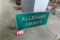 ALLEGANY COUNTY ROAD SIGN 5FTX21/2 FT