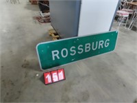 ROSSBURG NY NYS SIGN 5FTX1 1/2
