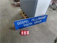 GOSPEL FELLOWSHIP YOUTH GROUP NYS SIGN 5FTX16"