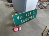 VILLAGE OF ANDOVER NY NYS SIGN 56"X2FT
