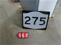 RT 275 NYS SIGN 30" X 2FT