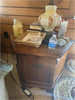2 End Tables With Contents