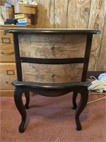 Side Table 26x19x12 With Contents