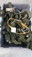 Tote Full of  Harnesses, Ropes, Belts