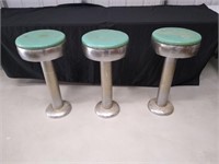 3 Vintage Barstools--30 " tall