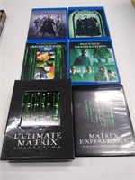 Ultimate Matrix Blue Ray DVD Set
